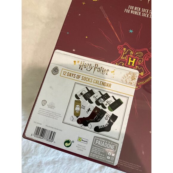 Wizarding World Harry Potter Hogwarts 12 Days of Socks Advent Calendar NEW - Picture 4 of 4